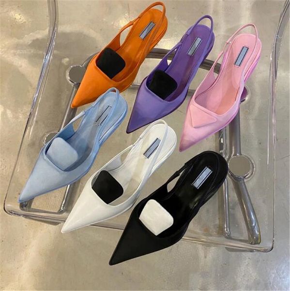 

classic women dress shoes fashion good quality brand leather high heel weding shoe female designer sandals ladies comfortable casual party p, Black