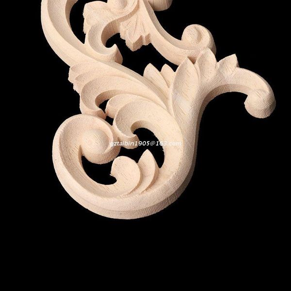 

frames 1 pair wood carved corner onlay applique frame decor furniture unpainted home dropship
