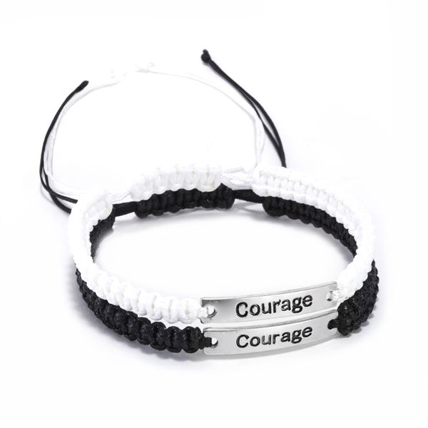 

lover style woven motivational words engraved alloy charm bracelet hope dream goddess bracelets, Golden;silver