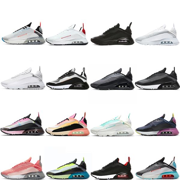 

2090 running shoes mens womens pure platinum brushstroke triple black clean white oreo fire pink neon highligter aurora green outdoor sports