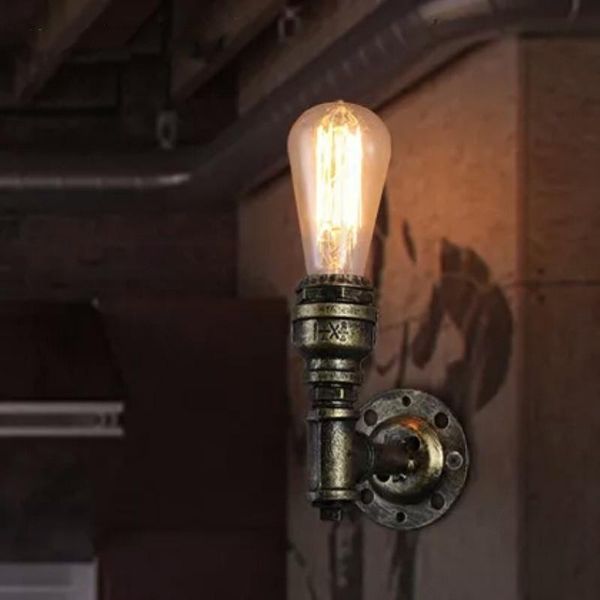 

wall lamp retro industrial american style pipe personalized & creative coffee shop restaurant light iron