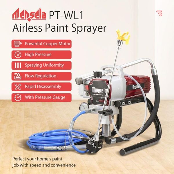 

professional spray guns mensela 1.8l/min high-pressure airless spraying machine gun paint sprayer tool