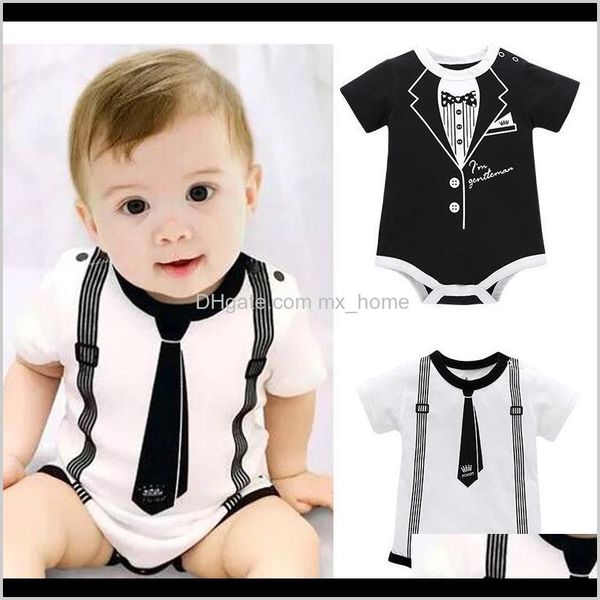 

jumpsuitsrompers baby maternity drop delivery 2021 baby boys solid rompers 4 designs cartoon gentleman cotton born jumpsuits kids romper boy, Blue