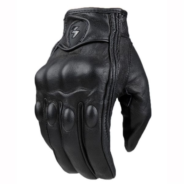 

retro genuine leather motorcycle gloves ventilate soft mbx/mtb/atv glove motocross extreme sport equipment bike 211124, Blue;gray