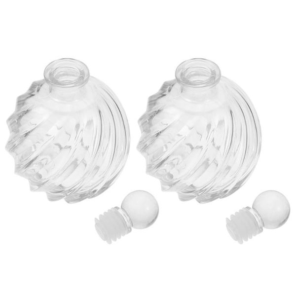 

storage bottles & jars 2pcs glass diffuser room decorations refillable opening gift