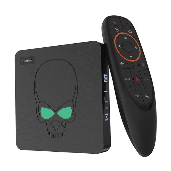 

beelink gt-king android 9.0 tv box amlogic s922x gt king 4g ddr4 64g emmc smart 2.4g+5g dual wifi 6 1000m lan