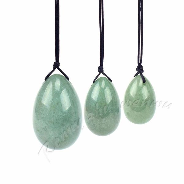 

massage gun natural green aventurine jade egg drilled yoni ben wa ball for women pelvic floor muscle vaginal tighten kegel exerciser
