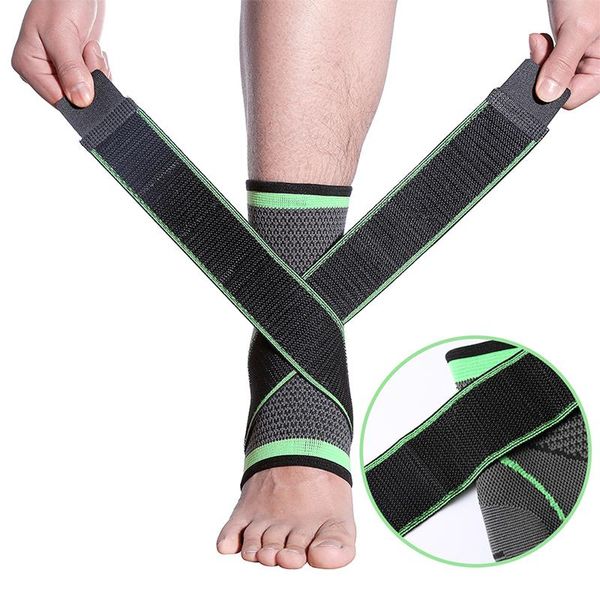 

1pcs men sports ankle brace strap elastic knitted outdoor cycling yoga basketball volleyball foot joint protectorym support, Blue;black