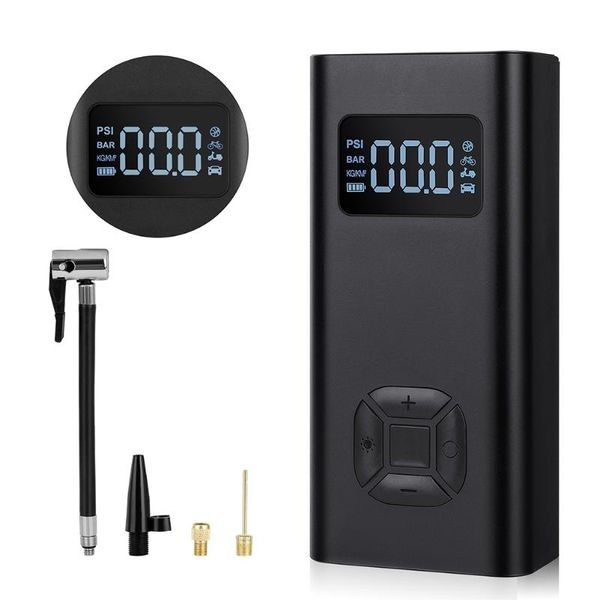 

bike pumps 72psi usb type-c rechargeable universal multifunctional bicycle electric air inflatable pump digital display cycling accessories