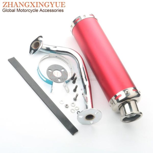 

motorcycle exhaust system racing performance pipe for qianjiang b-05 50 b-08 50cc 2-stroke
