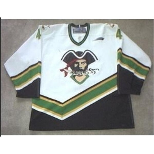 

37403740goodjob men youth women vintage goodjob whl prince albert raiderss 1999 00 scott hartnell vintage hockey jersey size s-5xl, Black