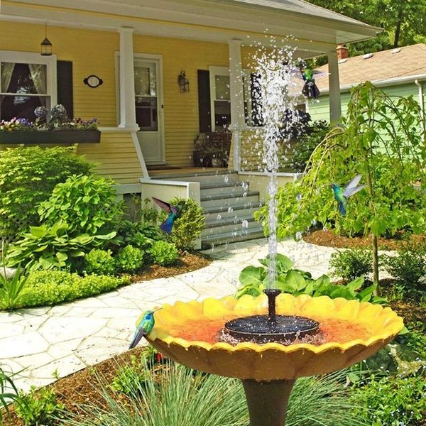 

mini solar water fountain pool pond waterfall garden decoration outdoor bird bath pump source decorations