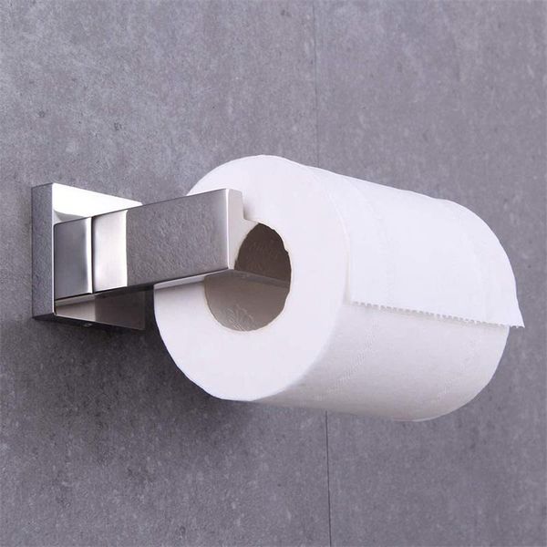 

toilet paper holders 1pc matte black holder wall mount tissue roll hanger 304 stainless steel bathroom accessories