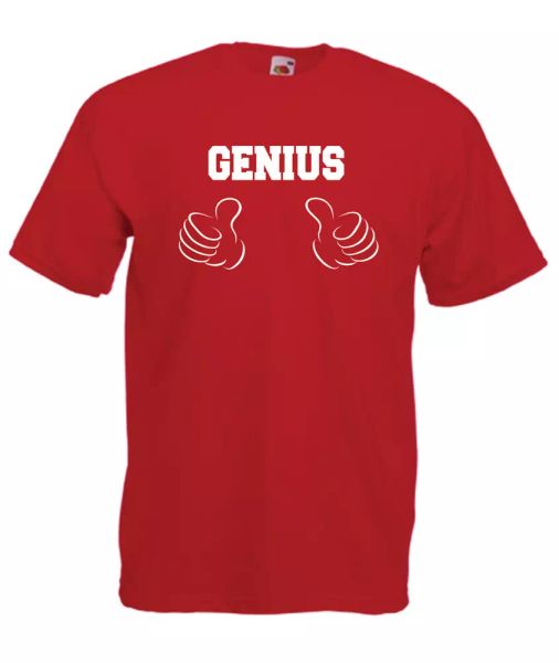 

genius xmas gift idea men women t shirts multi-color s-2xl, White;black