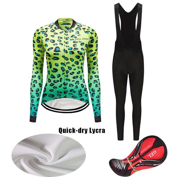 

racing sets 2021 fashion cycling clothing women autumn long sleeve bike jersey set female mallot mtb bicycle clothes sport suit trisuit kit, Black;blue