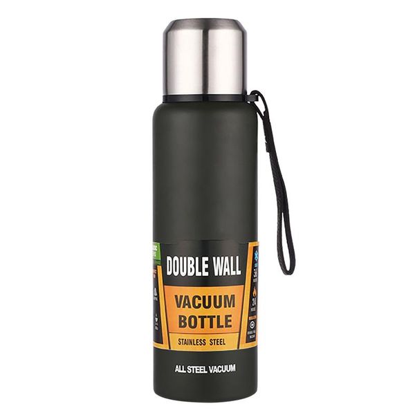 

water bottles coffee tea home office vacuum flask with rope cup durable portable stainless steel insulated outdoor sport large capacity trav