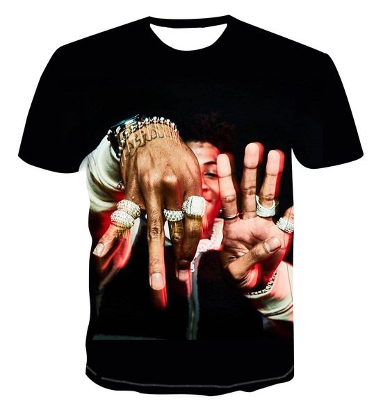 

men's t-shirts loose short sleeves, 3d cool finger print t-shirt, european and american style ae858 vlav, White;black