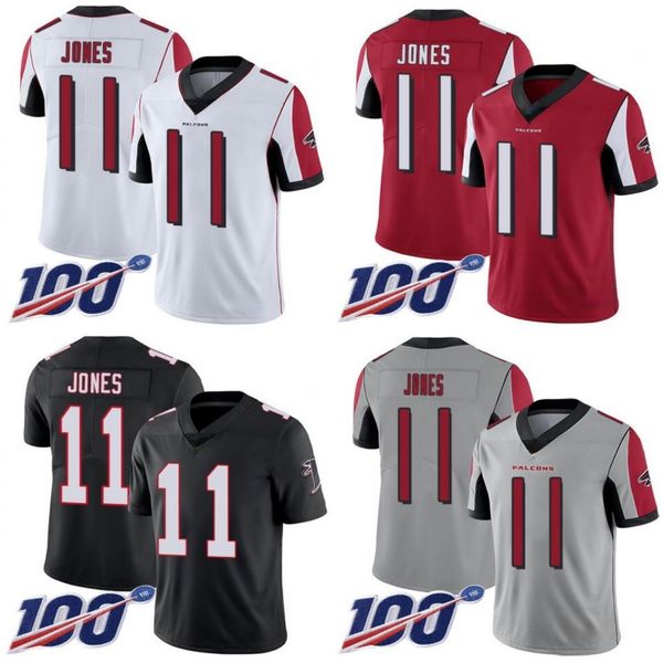 

atlanta falcons men #11 julio jones women youth limited rush 100th season jersey, Black;red