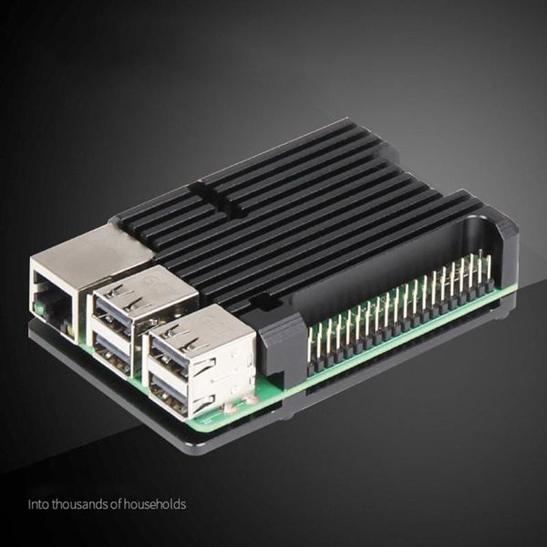 

lapcooling pads raspberry pi 3b+ 3b fanless aluminum case radiator metal cnc armor protection