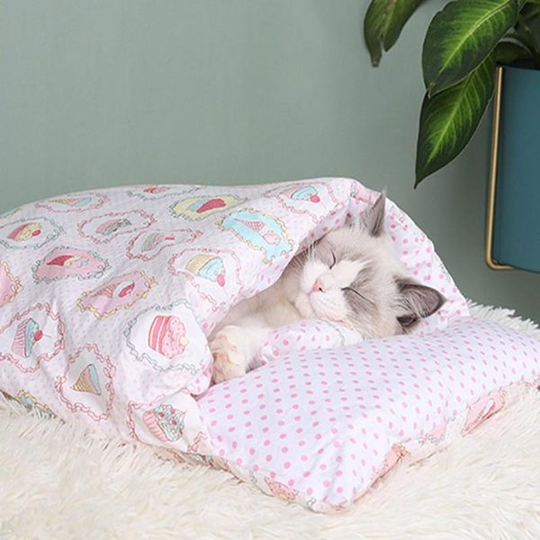 

pet cat removable and washable closed nest sleeping bag 65*50cm beds & furniture