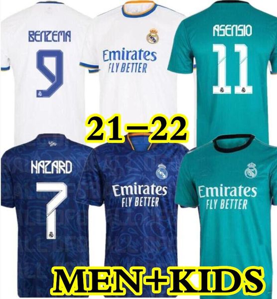 

real madrid jerseys 21 22 soccer football shirt alaba hazard benzema asensio modric camiseta 2021 2022 casemiro kroos isco vini jr. camaving, Black;yellow