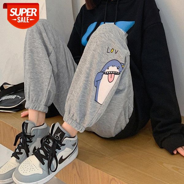 

korean style trendy drawstring trousers boys sweatpants loose straight pants #fg1m, Black