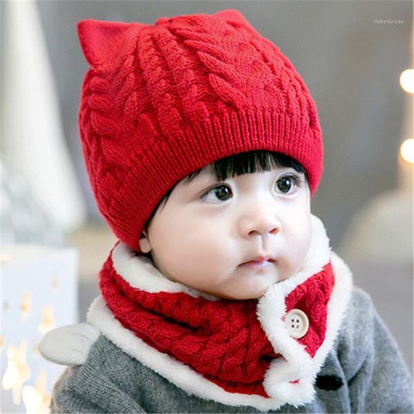 

caps & hats fashion baby hat&scarf 2 pieces winter hat scarf for girls boys beanies scarves set kids gift accessories fall clothes1, Yellow