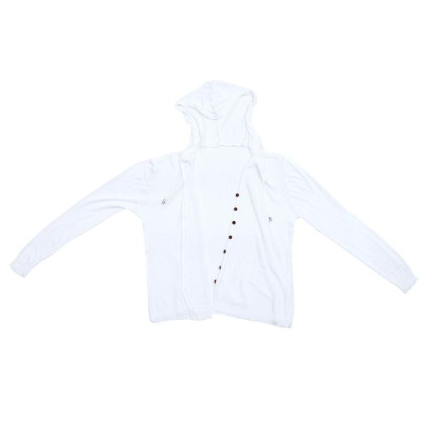 

women's knits & tees 1 pc open front knit sheer cardigans summer long sleeve sweater, White