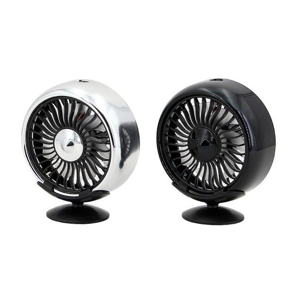 

electric fans car fan 360 degree rotatable 3 adjustable speed dual head auto cooling air circulator with base for rv