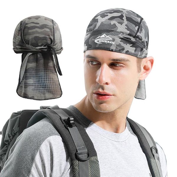

outdoor hats men women cycling cap lightweight anti sweat uv headwear sport headscarf bicycle bandanas headband scarf running hiking, Black;white