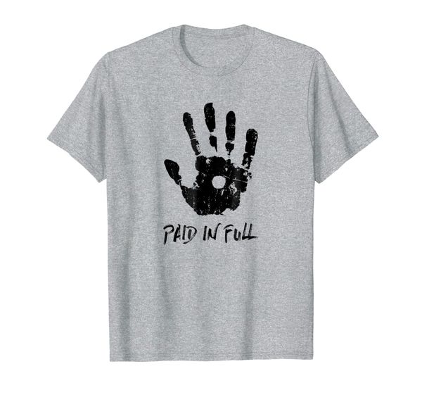 

jesus hand print, paid in full - christian faith t shirt, White;black