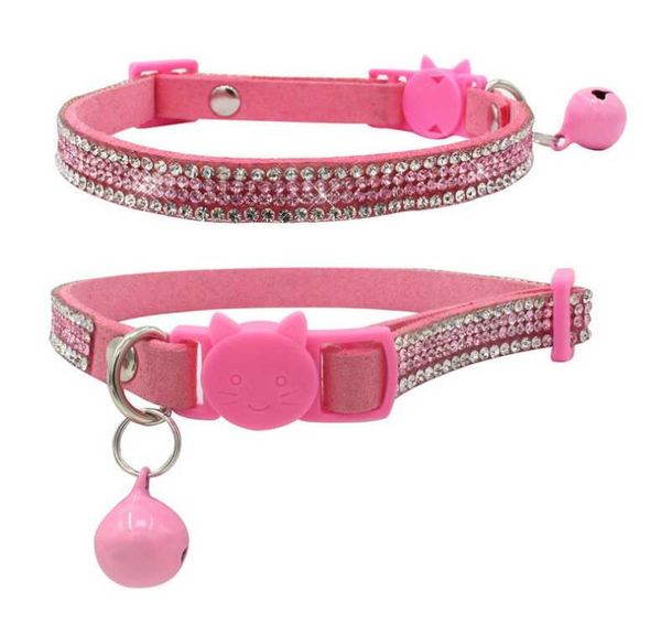 

cat collars & leads fix rhinestone cats collar with small bells head buckle