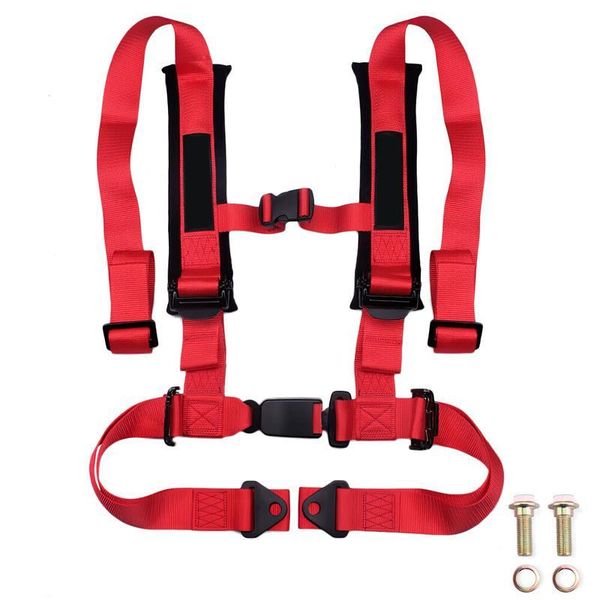 

safety belts & accessories 4 point racing harness buckle with 2inch strap polyester material quick release adjustable car kart seat belt