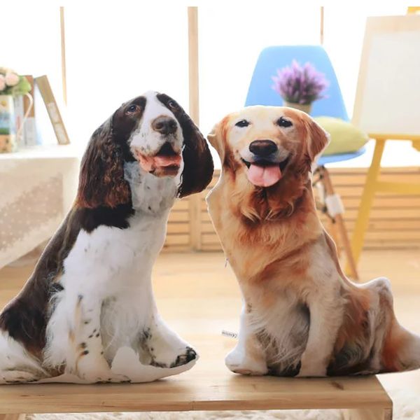 

dogs shaped pets plush pillow stuffed decor pillow sofa chair shar pei shepherd dog harrier spotty dog golden retriever friends
