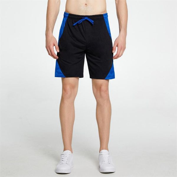 

men's shorts 2021 summer fashion pure color casual loose beach belt drawstring male fitness workout pants #, White;black