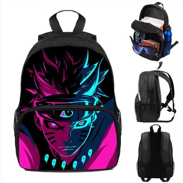 

sac a dos bag sharingan schoolbags kids bookbag uzumaki 12 16 inch akatsuki backpack kindergarten children 3d printed anime