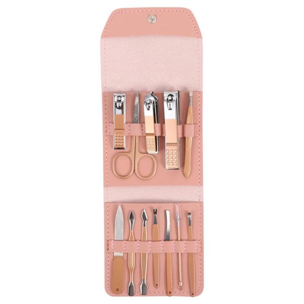 

nail art kits 1 set manicure tools portable kit care (rose gold)