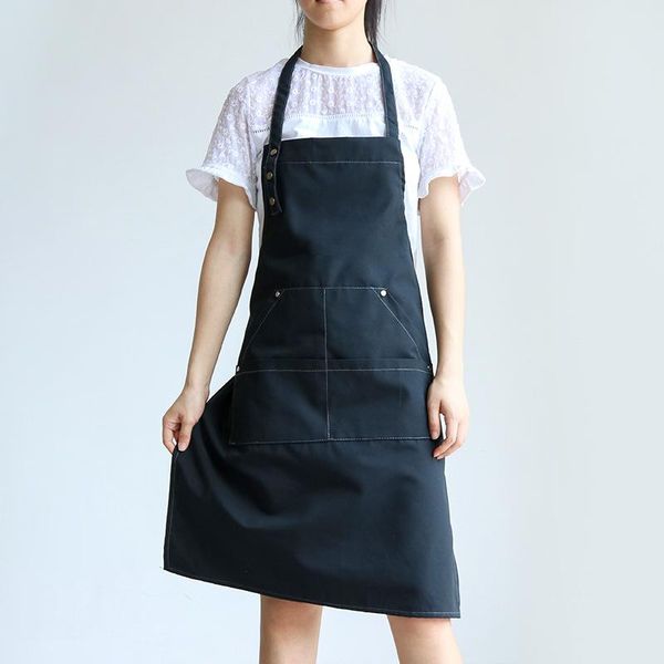 

aprons canvas apron milk tea shop cake barista hairdressing manicure painting fashion workwear