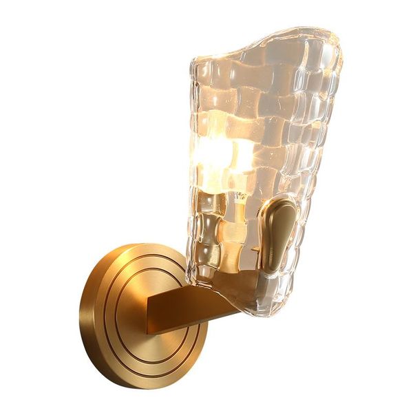 

wall lamp light luxury copper postmodern bedroom bedside nordic living room tv background staircase corner