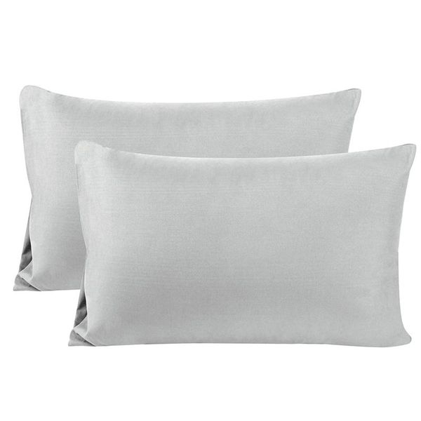 

pillow case 2pcs pillowcase single solid color cotton