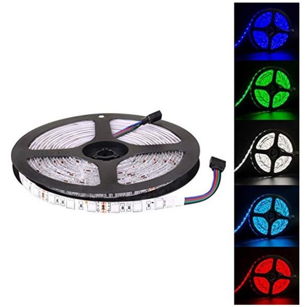 

strips led strip dc12v 5m 60leds/m flexible ribbon fita light rgb/warm white/white/blue/red/green home decorative lights