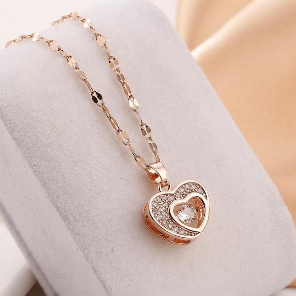

chains 2021 elegant simple temperament necklace female i titanium steel, Silver