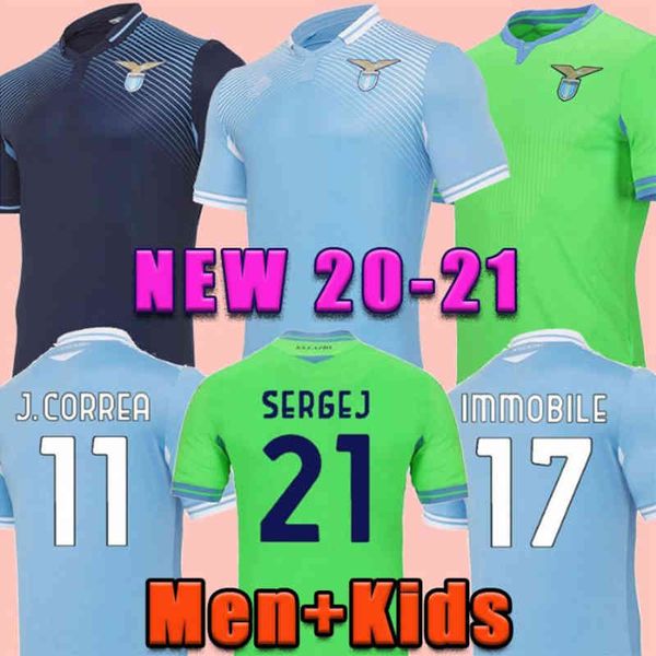 

21 20 lazio soccer jersey 2020 2021 lazio football shirt luis alberto j.correa camiseta de fÃºtbol immobile sergej maillot de foot uniforms, Black