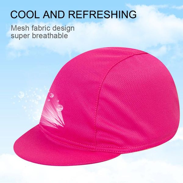 

cycling caps & masks sport sunproof team bike men women polyester hat breathable quick-dry bicycle cap 2 colors riding, Black