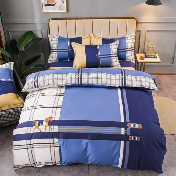 

2021 40 horse active big of the flower four-piece set ab version cotton bedding