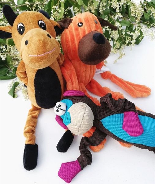 

Cartoon Straight Plush Animal Pet Dog Bite Resistant Vocal Toy