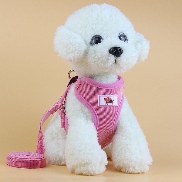 

dog collars & leashes mesh pet collar leash harness for small medium large dogs nylon puppy cats lead nice accessories