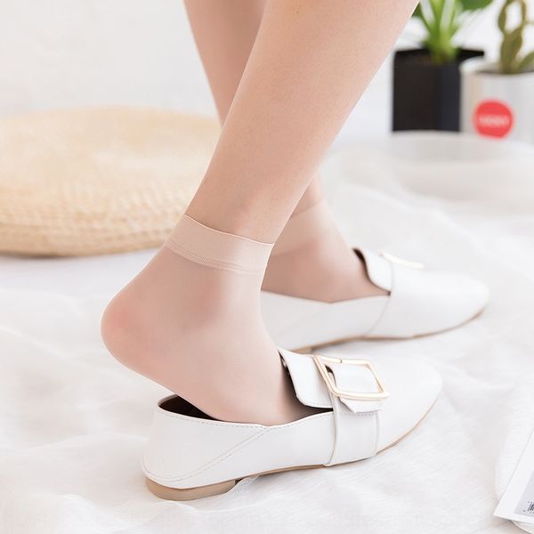 

s8u women's spring summer autumn meat stockingspineapple silk stockings velvet thin hosiery steel wire socks socks women's invisib, Black;white