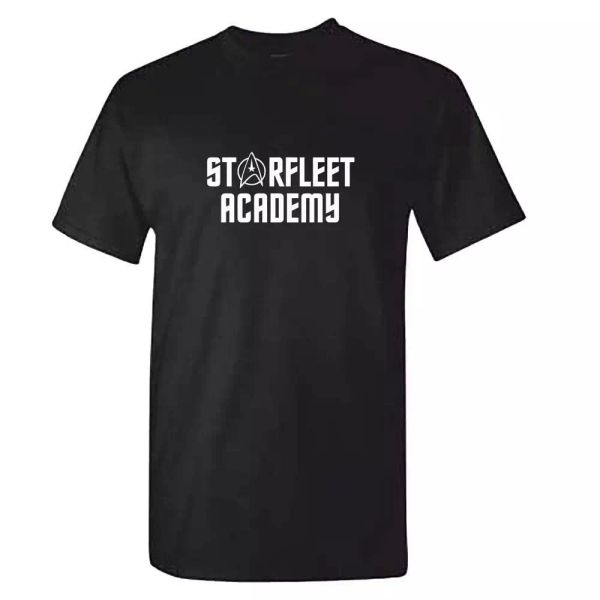 

starfleet academy t shirt - mens star trek startrek tshirt - uss enterprise, White;black