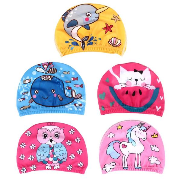 

kids swim bathing cap creative swimming delicate caps